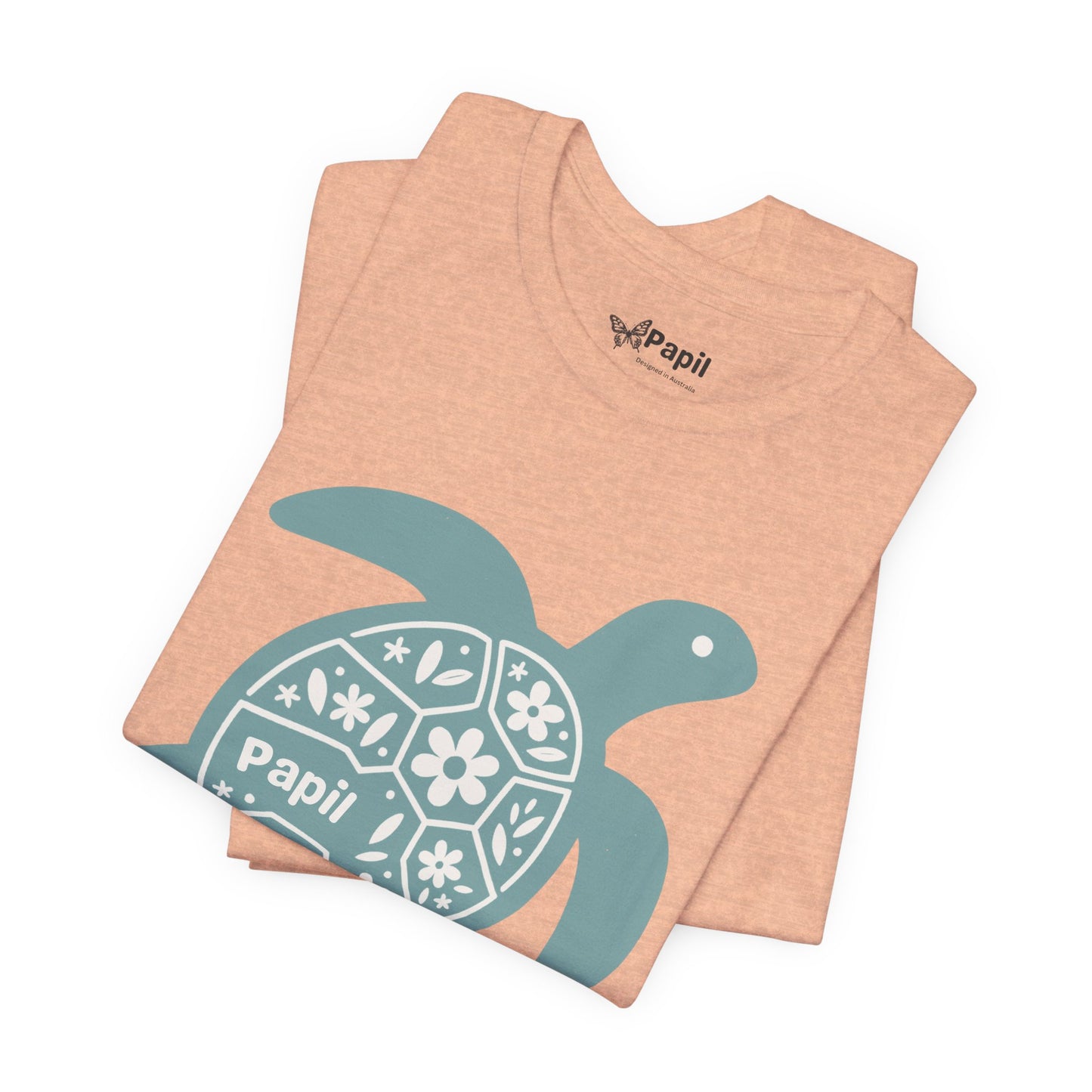 Sea Turtle Graphic Tee — Papil Floral Shell T-Shirt