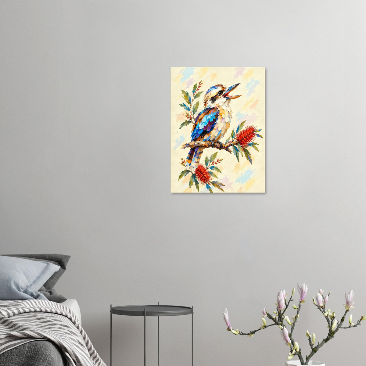 Kookaburra Painted Australian Animal Fine Art Poster