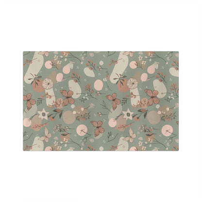 Sage Butterfly & Dandelion Tea Towel | Quick-Dry Microfibre Kitchen Towel