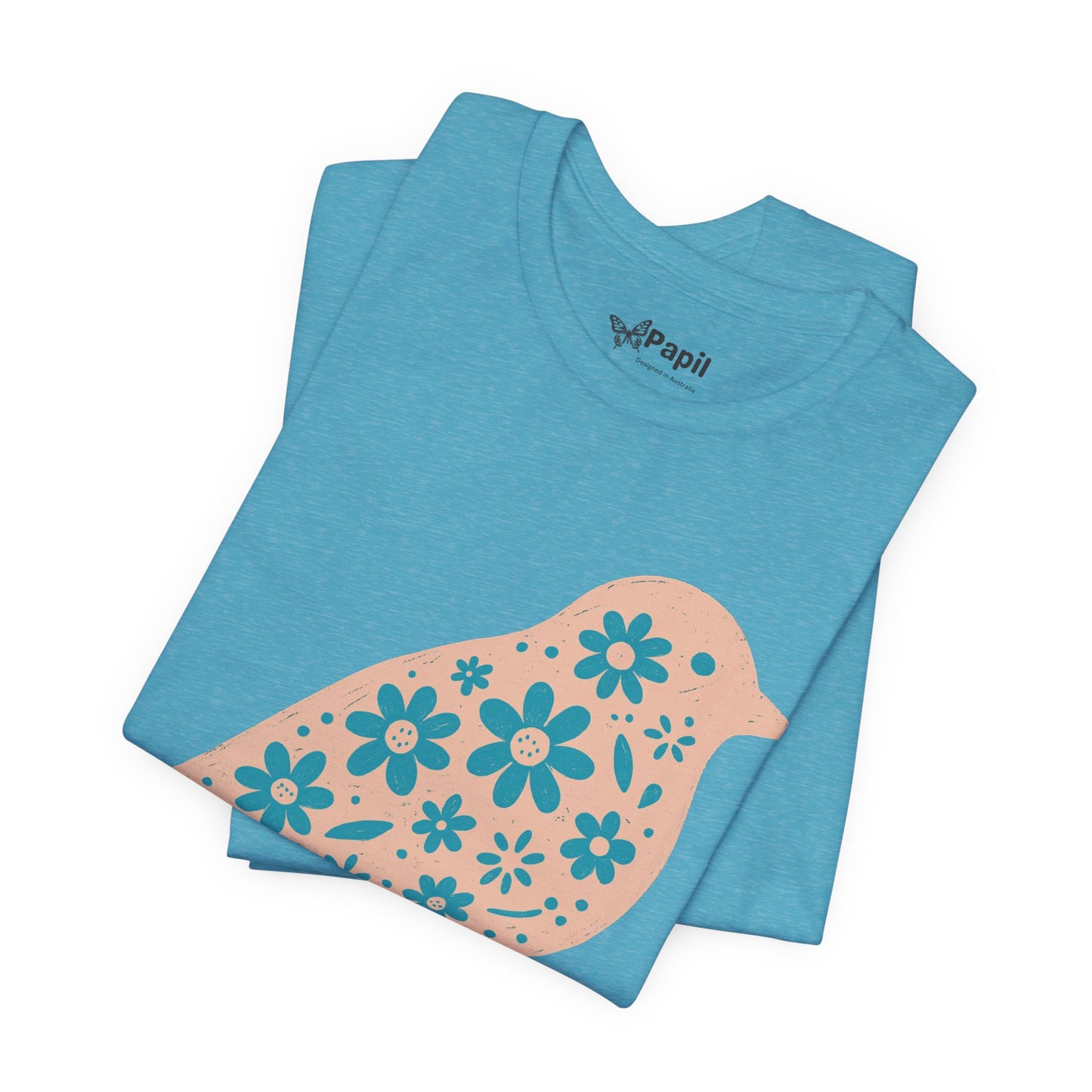 Floral Spring Bird Graphic T-Shirt