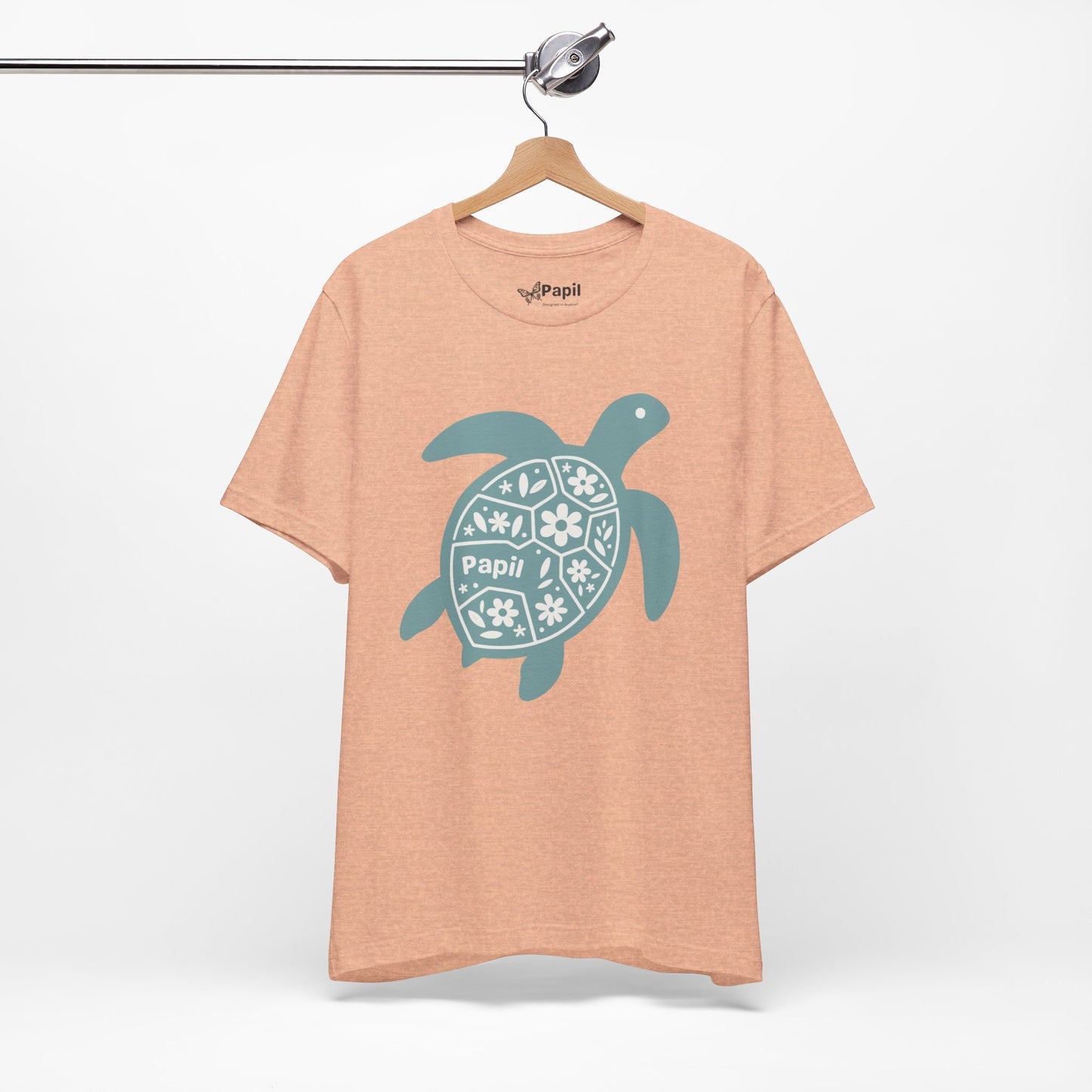Sea Turtle Graphic Tee — Papil Floral Shell T-Shirt
