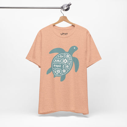 Sea Turtle Graphic Tee — Papil Floral Shell T-Shirt