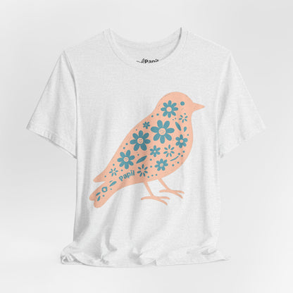 Floral Spring Bird Graphic T-Shirt