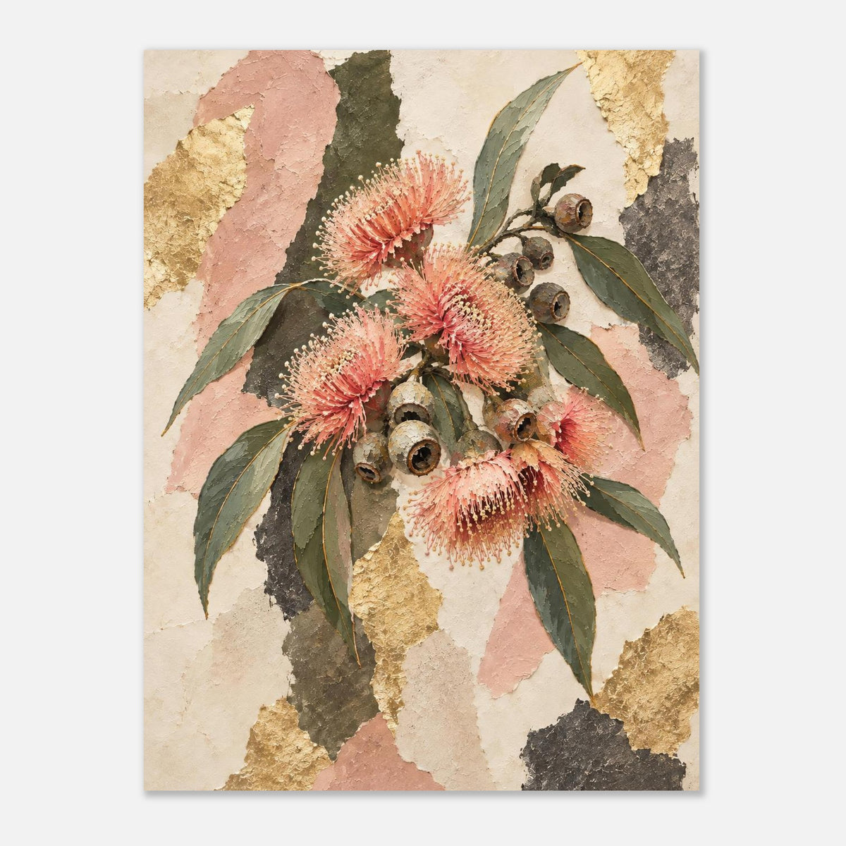 Flowering Gum Australian Native Flower Fine Art Poster