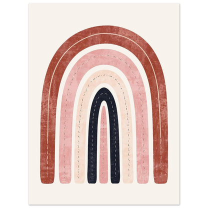Boho Rainbow Serenity Fine Art Poster - Modern Earthy Nursery Decor & Art Print 45x60 cm 18x24″