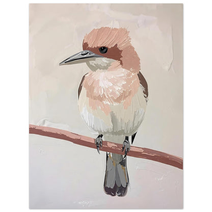 Elegant Neutral Toned Bird Fine Art Poster – Vivid Color Choices and Sizes 45x60 cm 18x24″