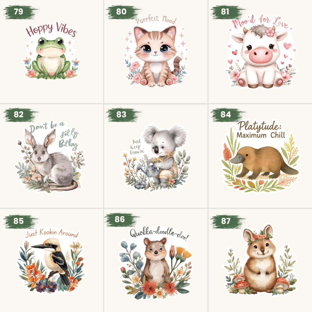Pick Your 8 Stickers | Any Design | Custom Sticker Set