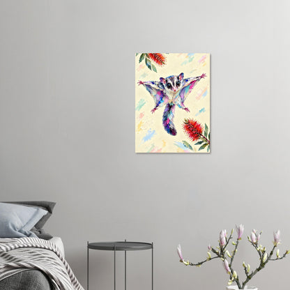 Sugar Glider Painted Australian Animal Fine Art Poster