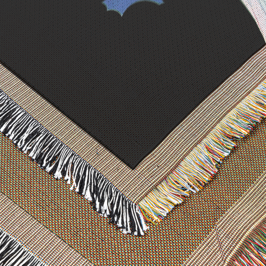 Ms Vogue Woven Throw Blanket, Vintage Art Deco Glamour Print
