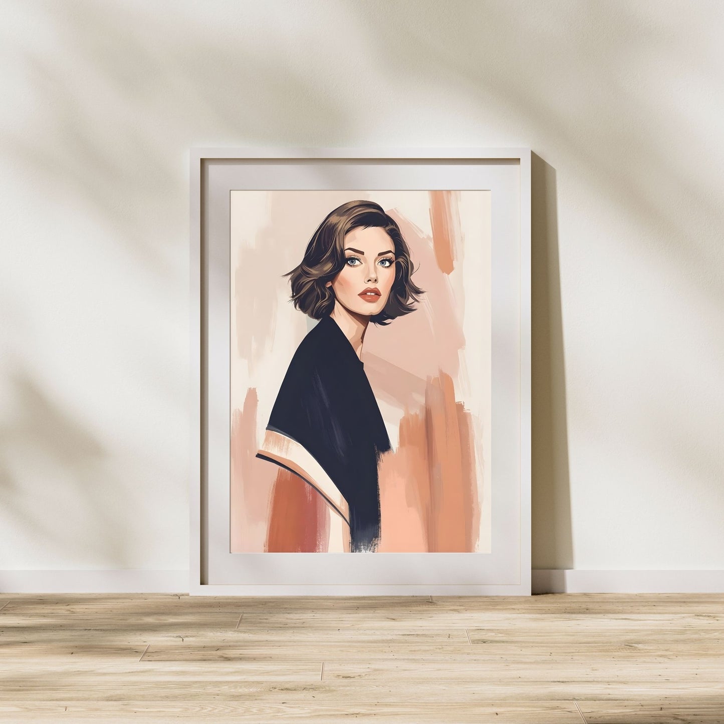 Chic & Captivating Modern Portrait Fine Art Poster for Effortless Style