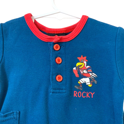 NRL Sydney Roosters Baby Rocky Mascot Short Sleeve Romper | Size 0