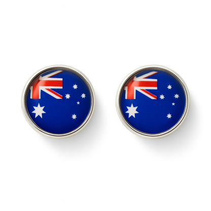 Australian flag 12mm stud earrings