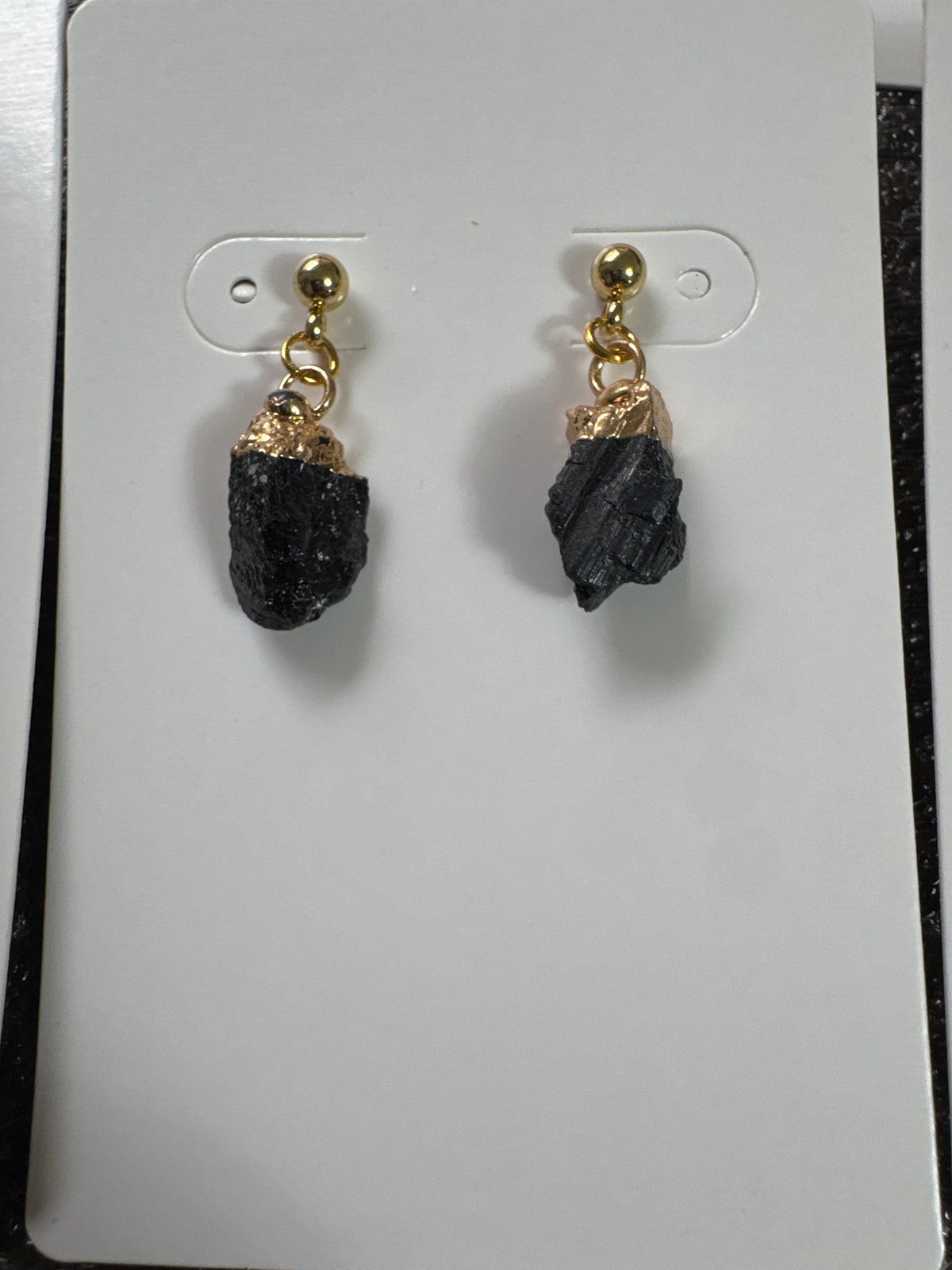 Natural Raw Stone Dangle Earrings
