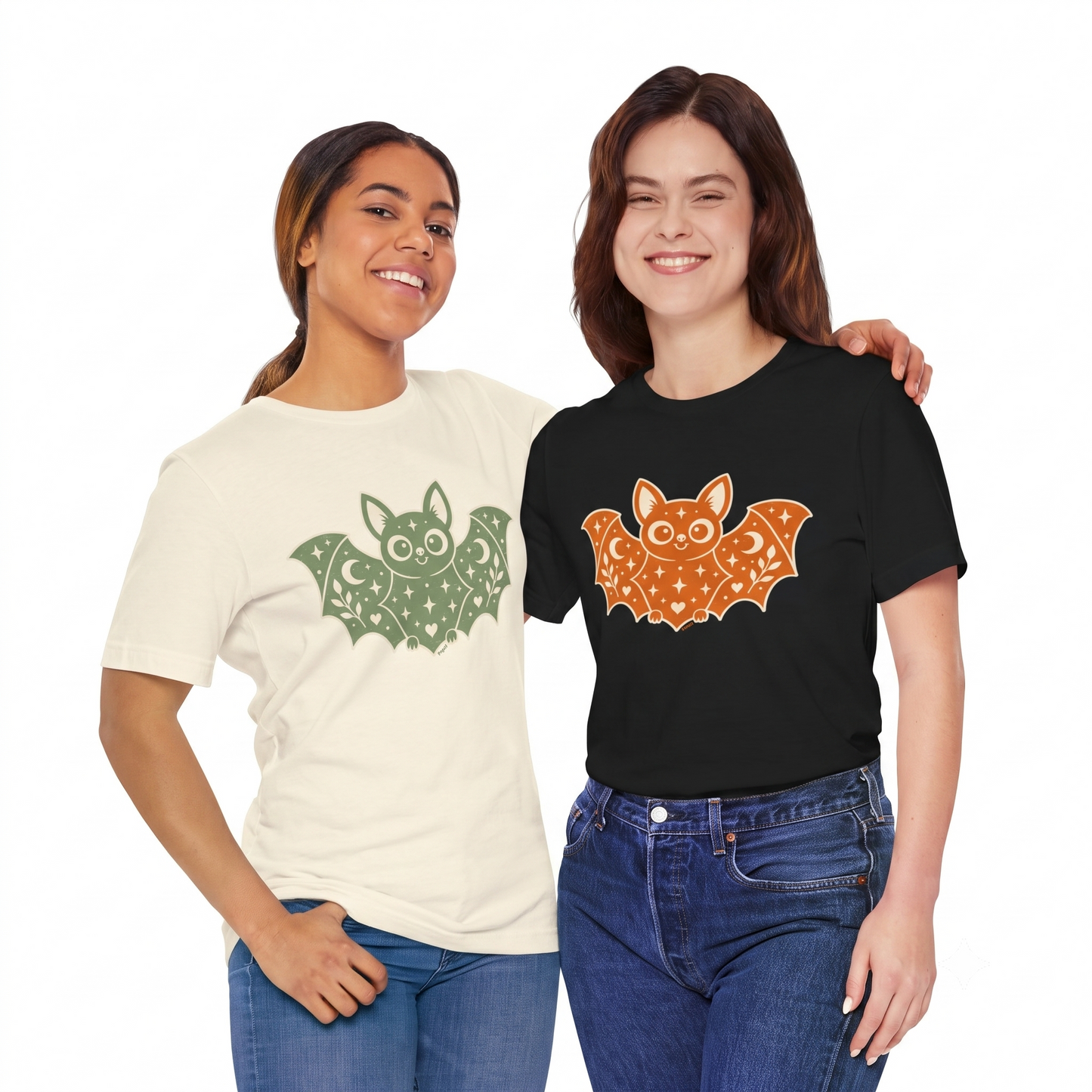 Cute Halloween Bat T-Shirt | Decorative Graphic Tee