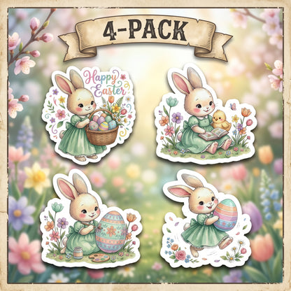 Easter Sticker 4-Pack | Spring Vinyl Decal Bundle