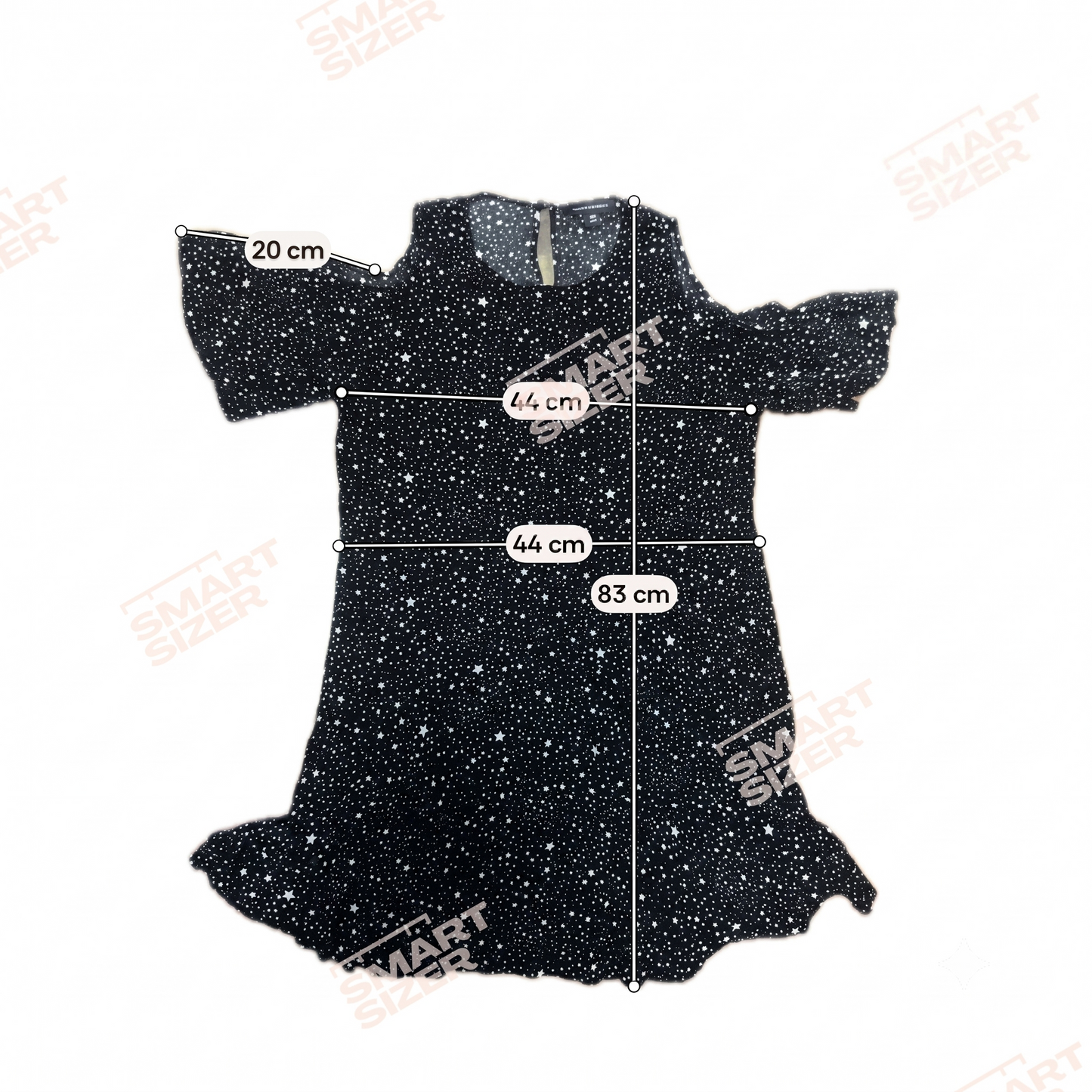 Dannii Minogue Cold Shoulder Dress | Black Star | Size 16 | Pre-Owned