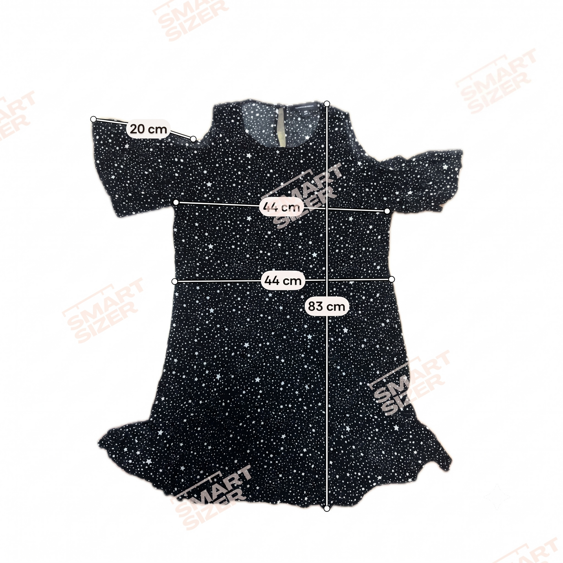 Dannii Minogue Cold Shoulder Dress | Black Star | Size 16 | Pre-Owned