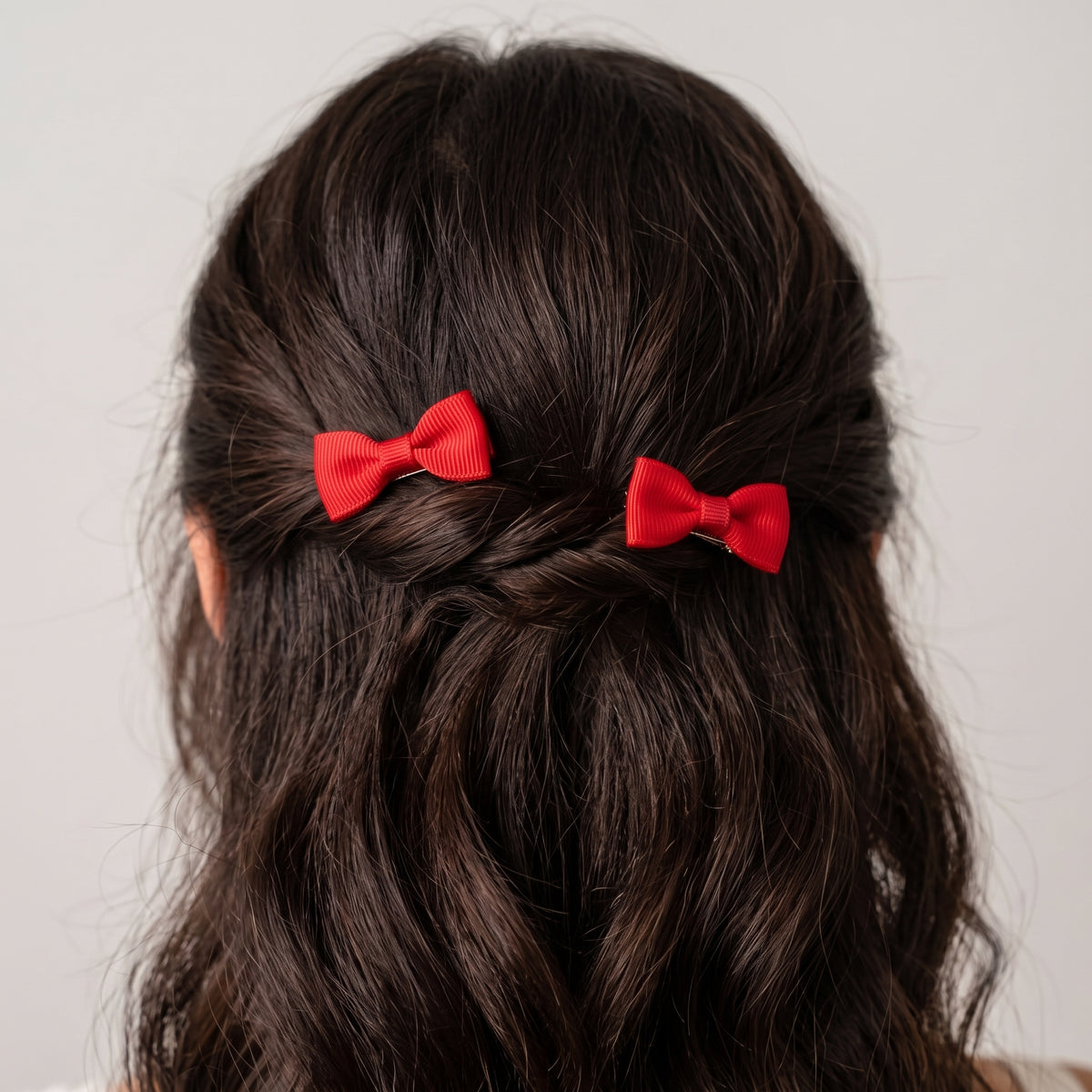 Mini Ribbon Bow Hair Clips Set of 4 | Everyday Hair Charms