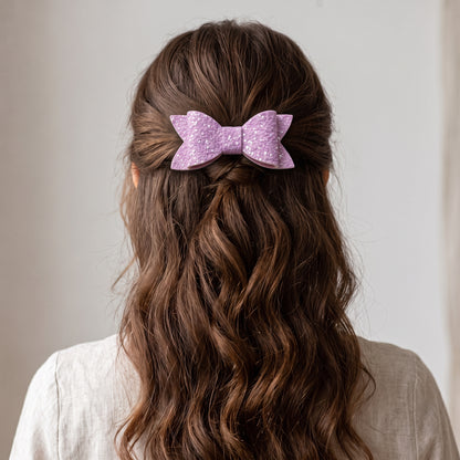Glitter Hair Clips 2 Pack | Sparkly Alligator Clips | 6 Colours
