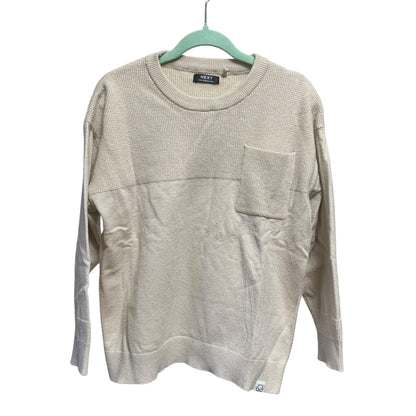 Next Boys Knit Sweater | Beige Cream with Pocket | Size 4-5 | Pre-Owned