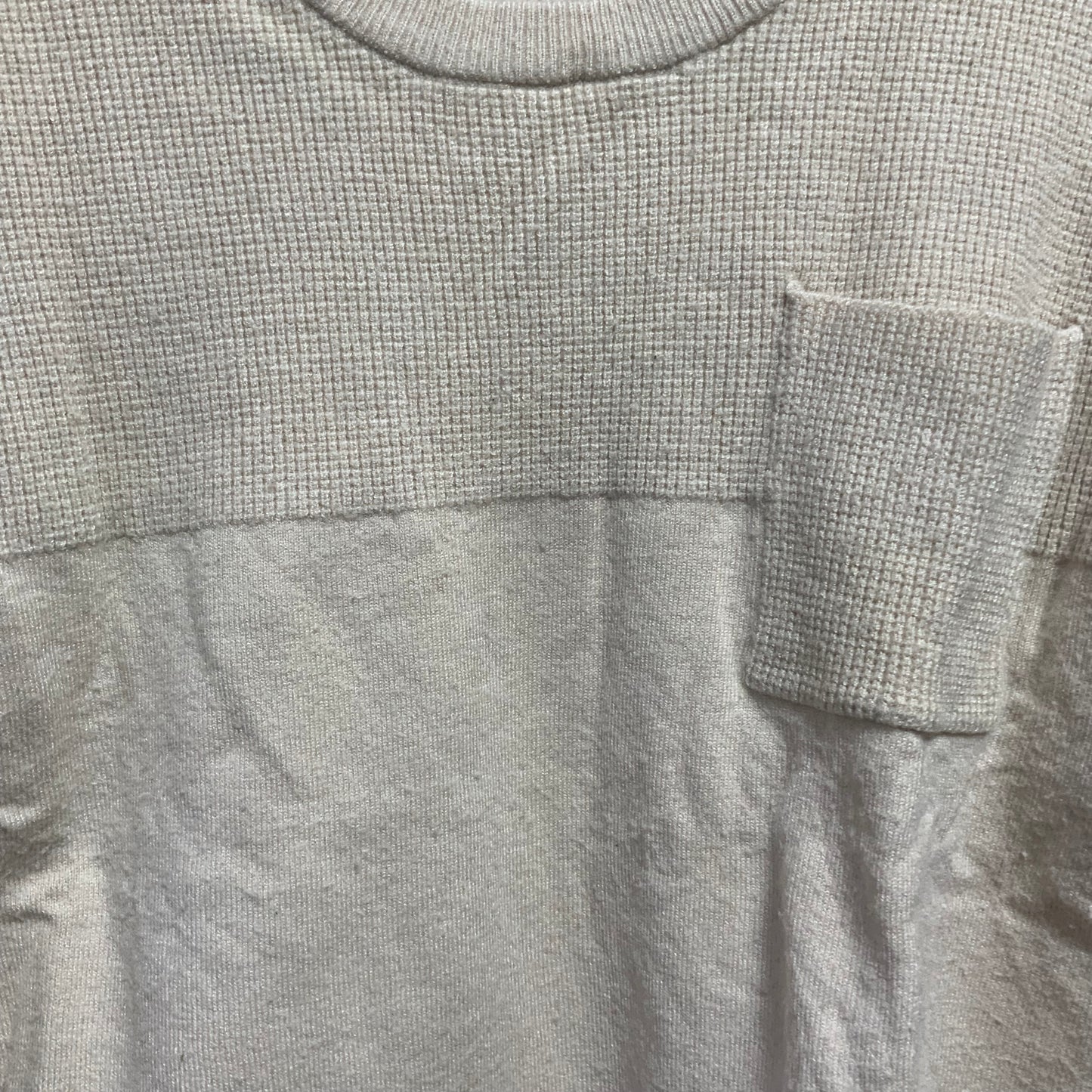 Next Boys Knit Sweater | Beige Cream with Pocket | Size 4-5 | Pre-Owned