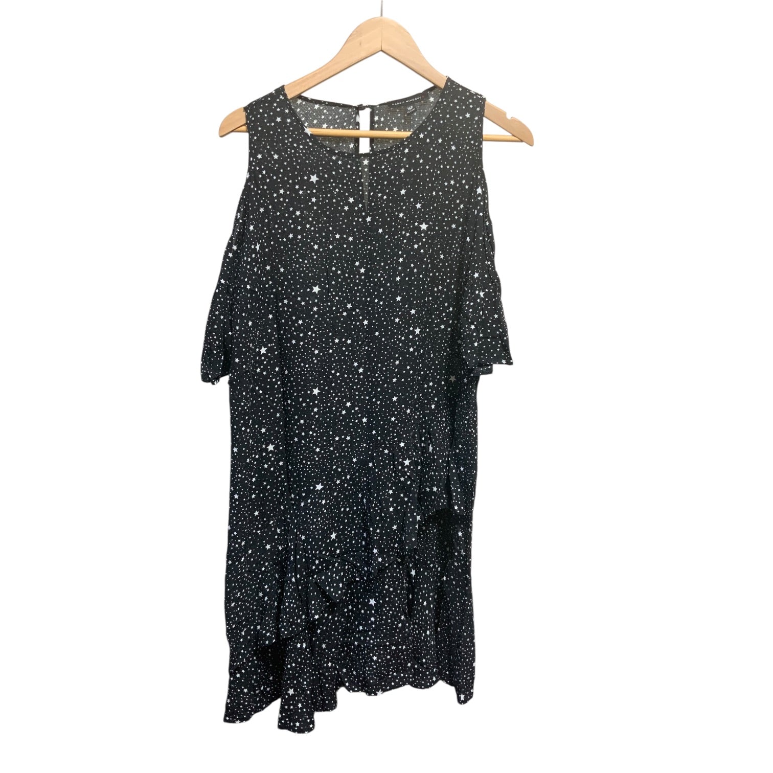 Dannii Minogue Cold Shoulder Dress | Black Star | Size 16 | Pre-Owned