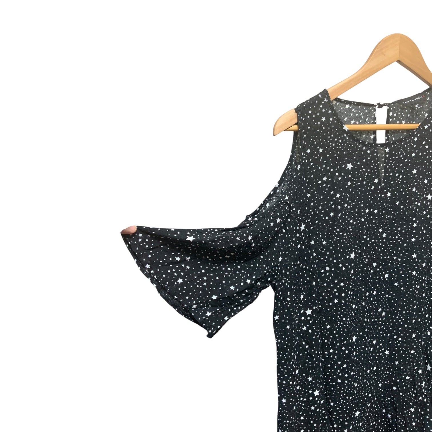Dannii Minogue Cold Shoulder Dress | Black Star | Size 16 | Pre-Owned