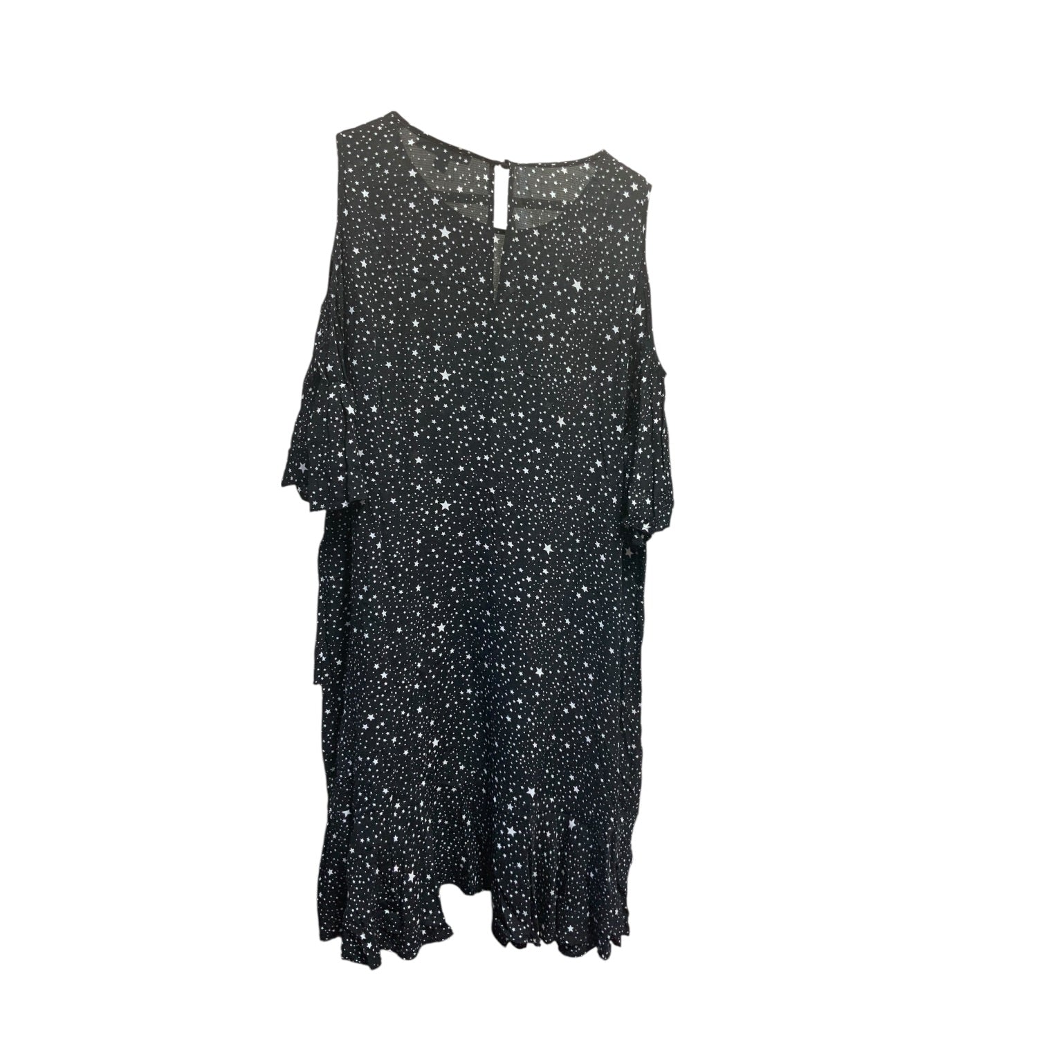 Dannii Minogue Cold Shoulder Dress | Black Star | Size 16 | Pre-Owned