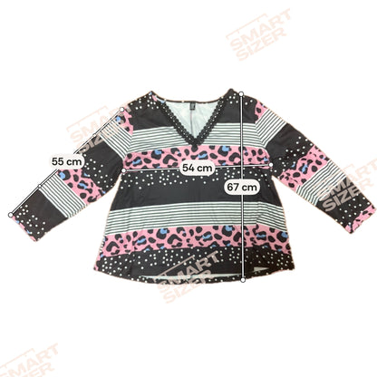 Shein Curve Womens Top | Leopard Print Lace | Size 2XL | NWOT