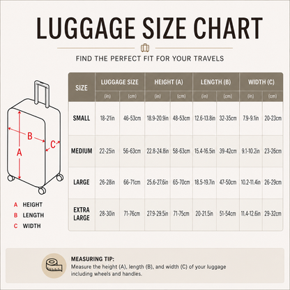 Abstract Floral Botanical Luggage Cover
