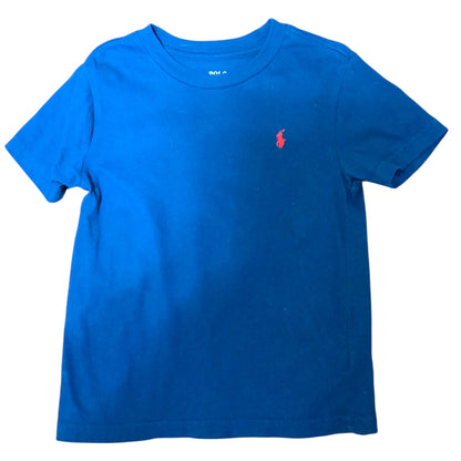 Polo Ralph Lauren | Boys T-Shirt | Navy | Crew Neck | Red Logo | Size 4 | Pre-Owned