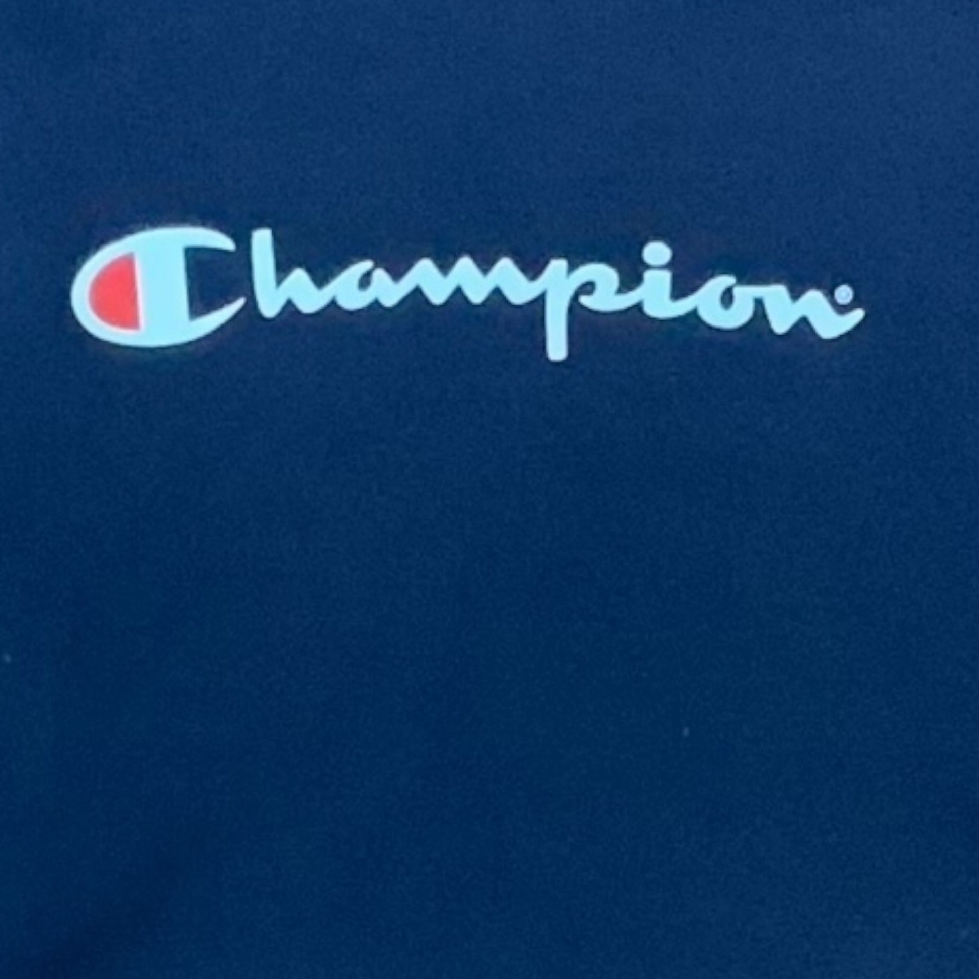 Champion | Youth Unisex Hoodie | Navy Blue | Fleece | Logo | Size 14 | Pre-Owned