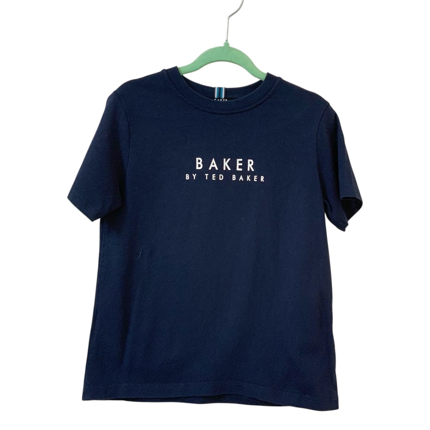 Baker by Ted Baker | Boys T-Shirt | Navy | Short Sleeve | Cotton | Size 4 | Pre-Owned