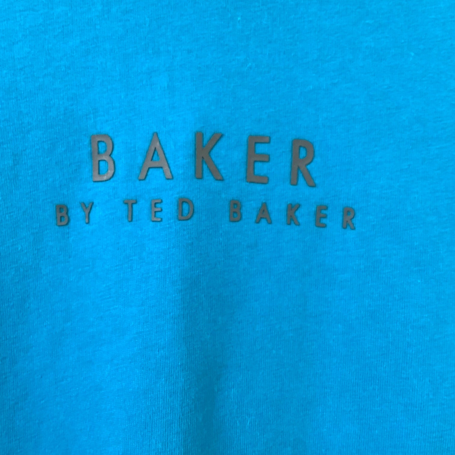 Baker by Ted Baker | Boys T-Shirt | Teal | Long Sleeve | Cotton | Size 4 | Pre-Owned