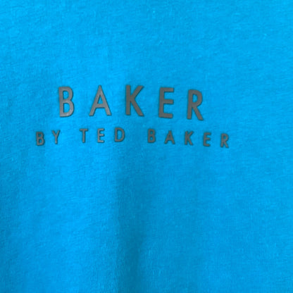Baker by Ted Baker | Boys T-Shirt | Teal | Long Sleeve | Cotton | Size 4 | Pre-Owned