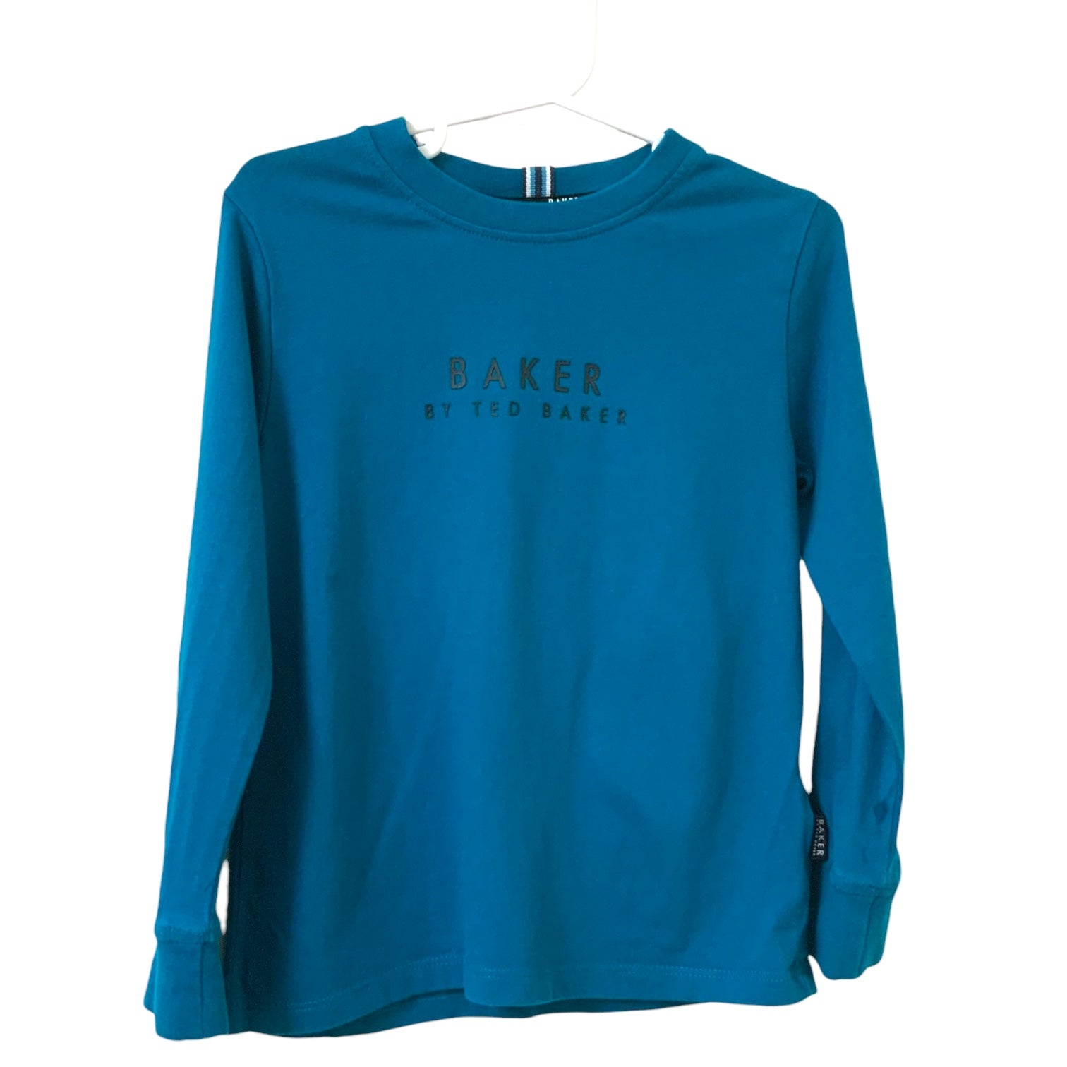 Baker by Ted Baker | Boys T-Shirt | Teal | Long Sleeve | Cotton | Size 4 | Pre-Owned