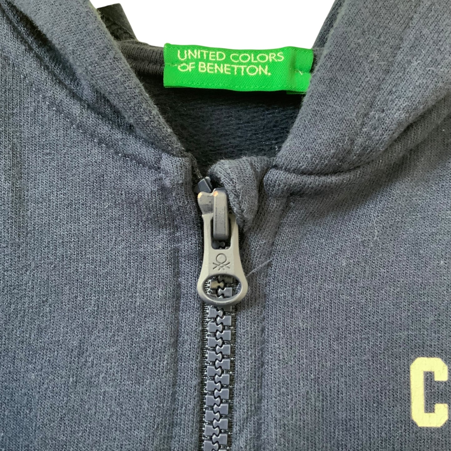 United Colors of Benetton | Boys Jacket | Navy | Hooded | Fleece | 4-5 Years | Pre-Owned