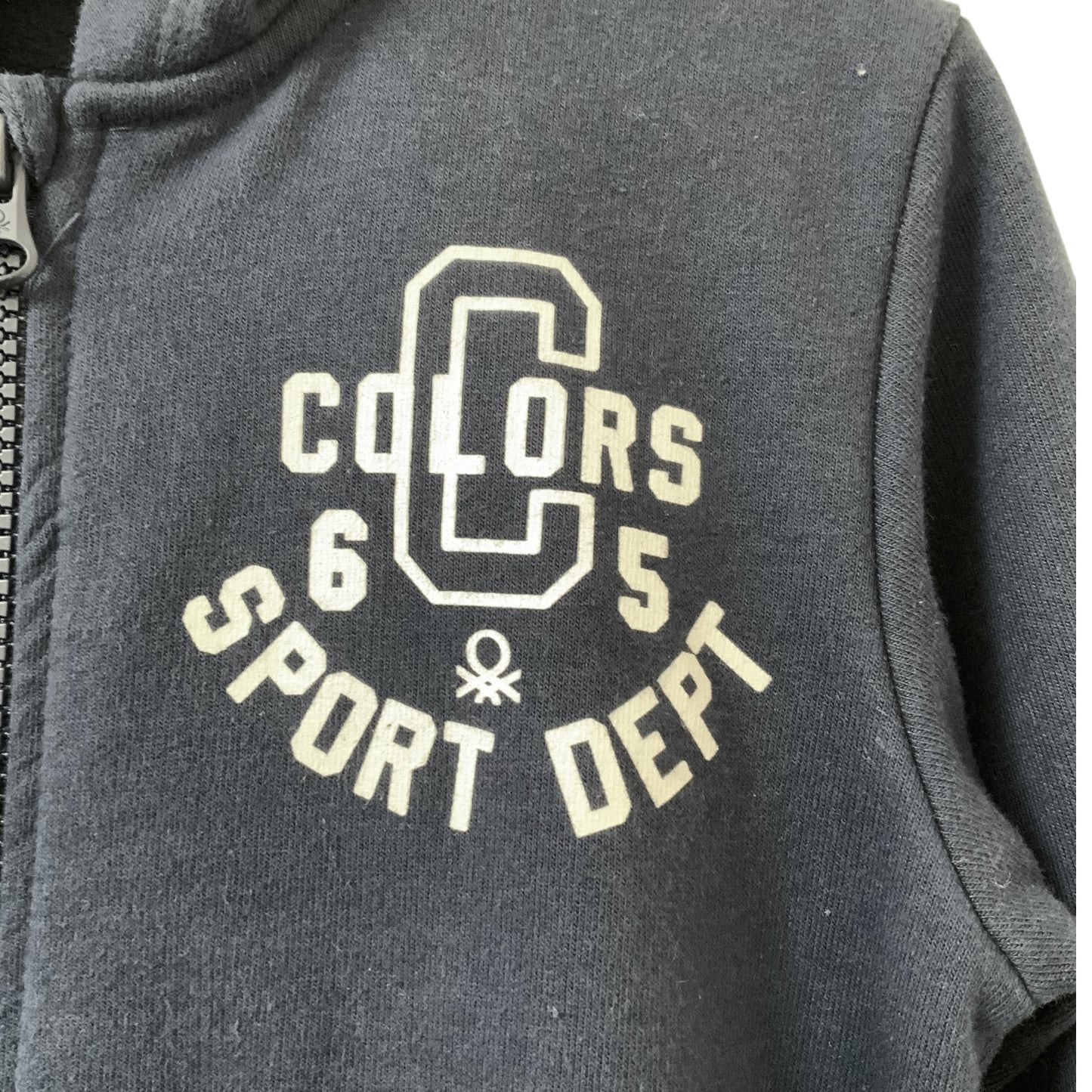 United Colors of Benetton | Boys Jacket | Navy | Hooded | Fleece | 4-5 Years | Pre-Owned
