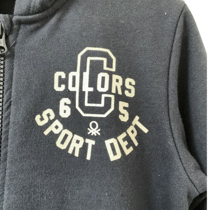 United Colors of Benetton | Boys Jacket | Navy | Hooded | Fleece | 4-5 Years | Pre-Owned