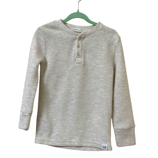 Country Road | Boys Henley Top | Cream | Long Sleeve | Size 3 | Pre-Owned