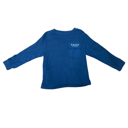 Ted Baker | Boys T-Shirt | Navy | Long Sleeve | Cotton | 3-4 Years | Pre-Owned