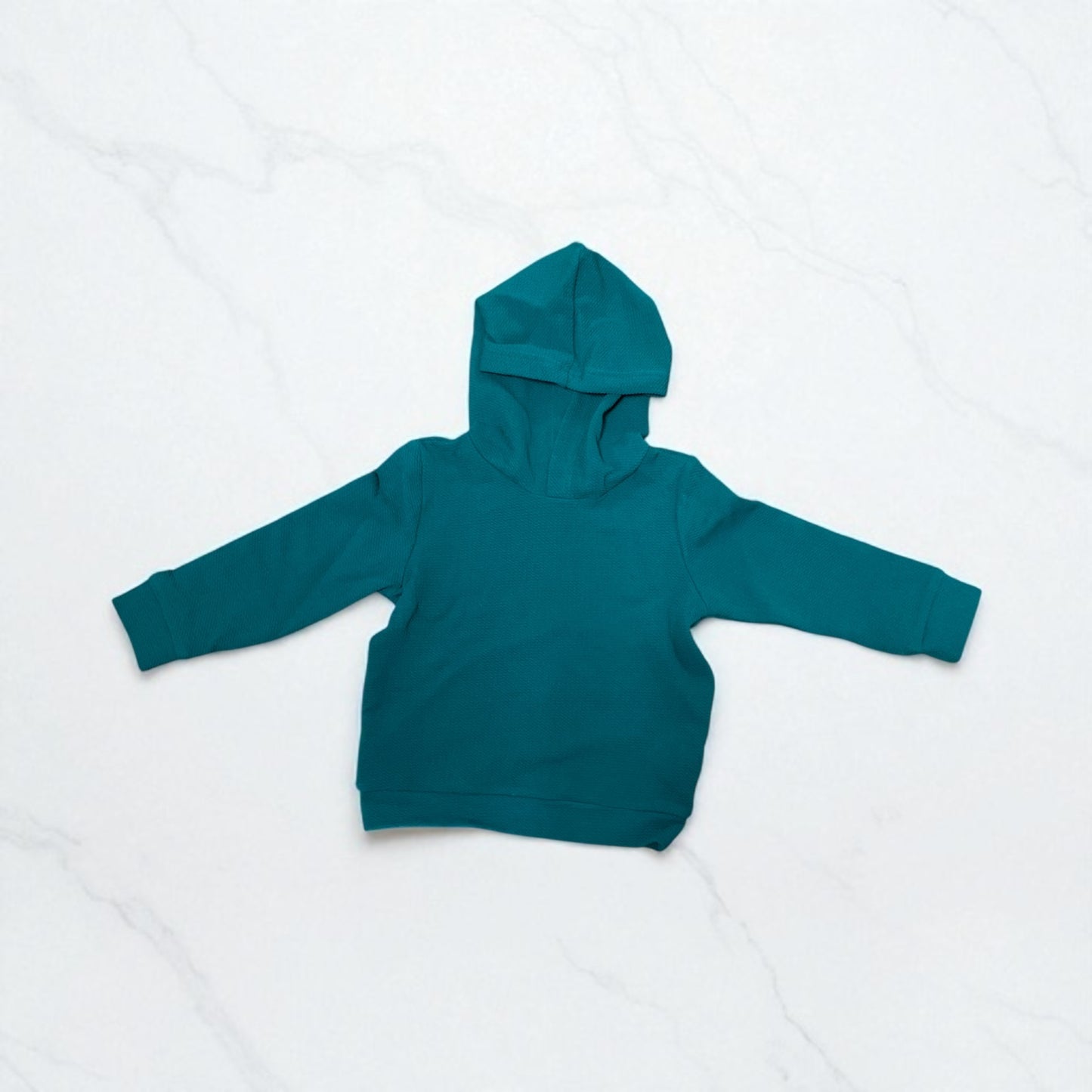 Shein Kids 2-Piece Hoodie Set | Boys | Green Textured | Lightweight | Size 4Y | New