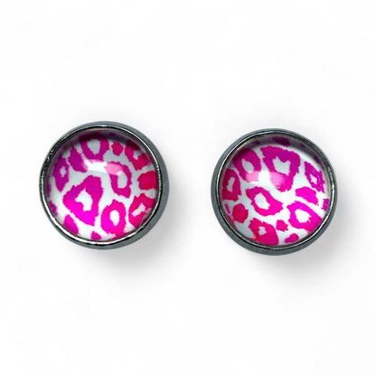 Wild Animal Print Stud Earrings | Statement Studs | 10mm | 10 Prints