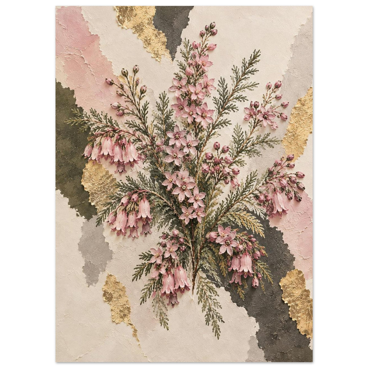 Boronia Australian Native Flower Fine Art Poster 13x18 cm 5x7″