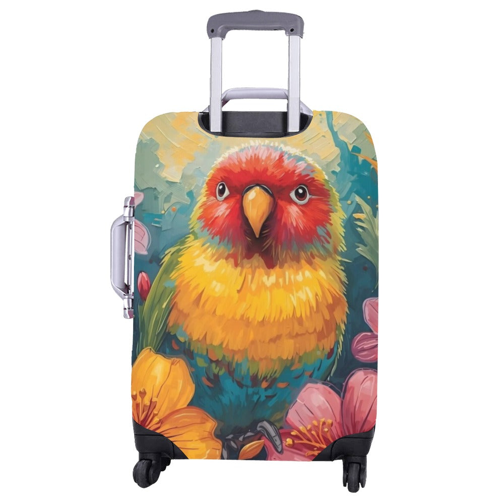 Tropical Lovebird Luggage Cover