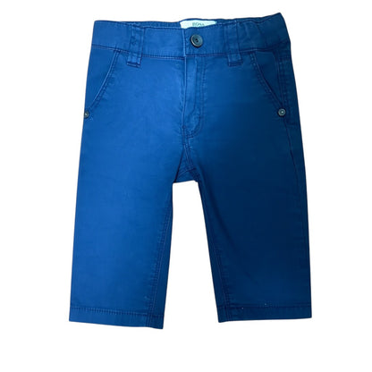Amare Tutto Hugo Boss baby boy pants in royal blue cotton with button closure and front pockets for 6 months old