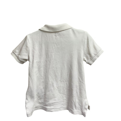 Amare Tutto pre-owned white Ralph Lauren baby polo shirt, back view showing cotton fabric and collared design.