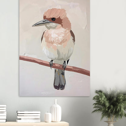 Elegant Neutral Toned Bird Fine Art Poster – Vivid Color Choices and Sizes