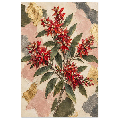 NSW Christmas Bush Australian Native Flower Fine Art Poster 60x90 cm 24x36″