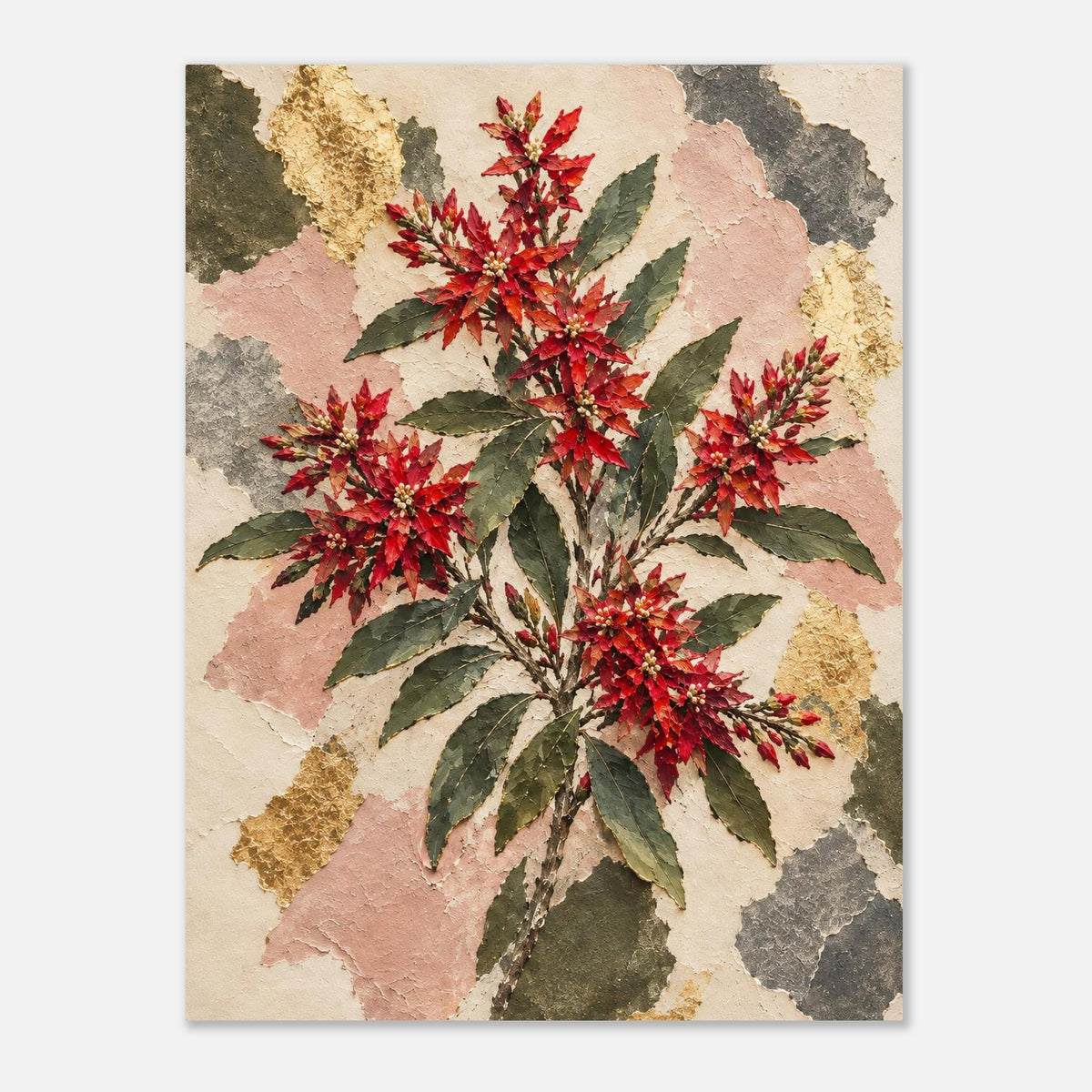 NSW Christmas Bush Australian Native Flower Fine Art Poster